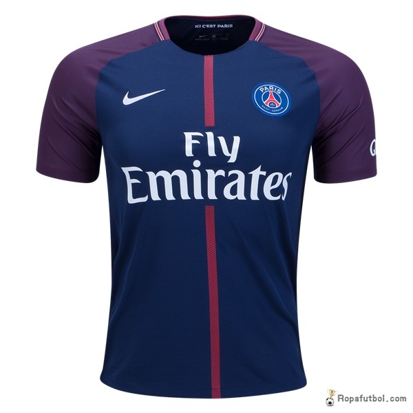 Camiseta Paris Saint Germain Replica Primera Ropa 2017/18 Azul